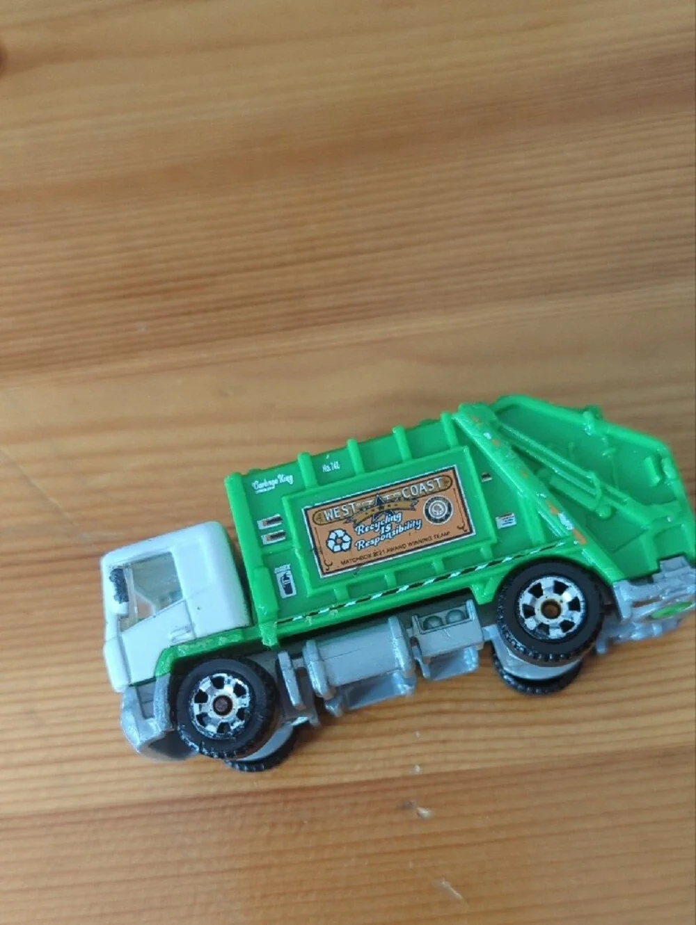 Green Recycling Garbage Truck Toy - Kids Vehicles